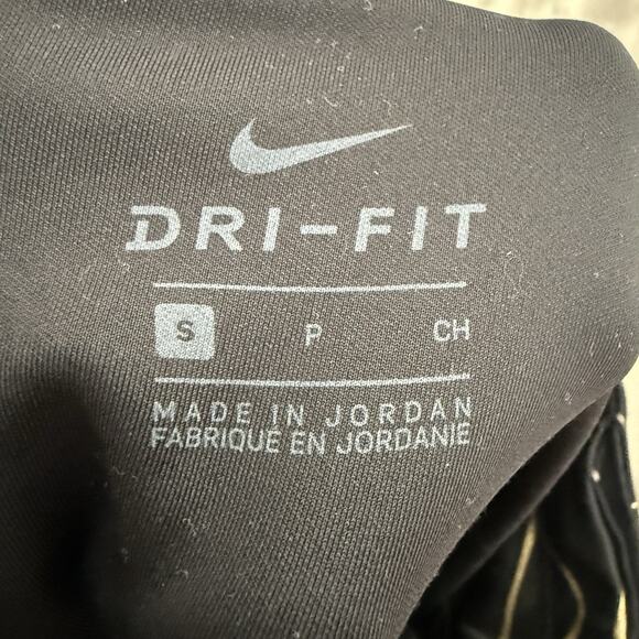 Nike Icon Clash Metallic Print Fast Training Black Tights Womens Small CU3333 - Picture 2 of 7